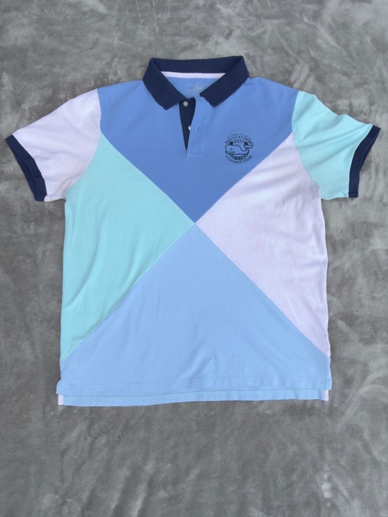 Vineyard Vines Other - Vineyard Vines Polo Shirt Mens Medium Pink Blue Green 2017 Kentucky Derby Logo